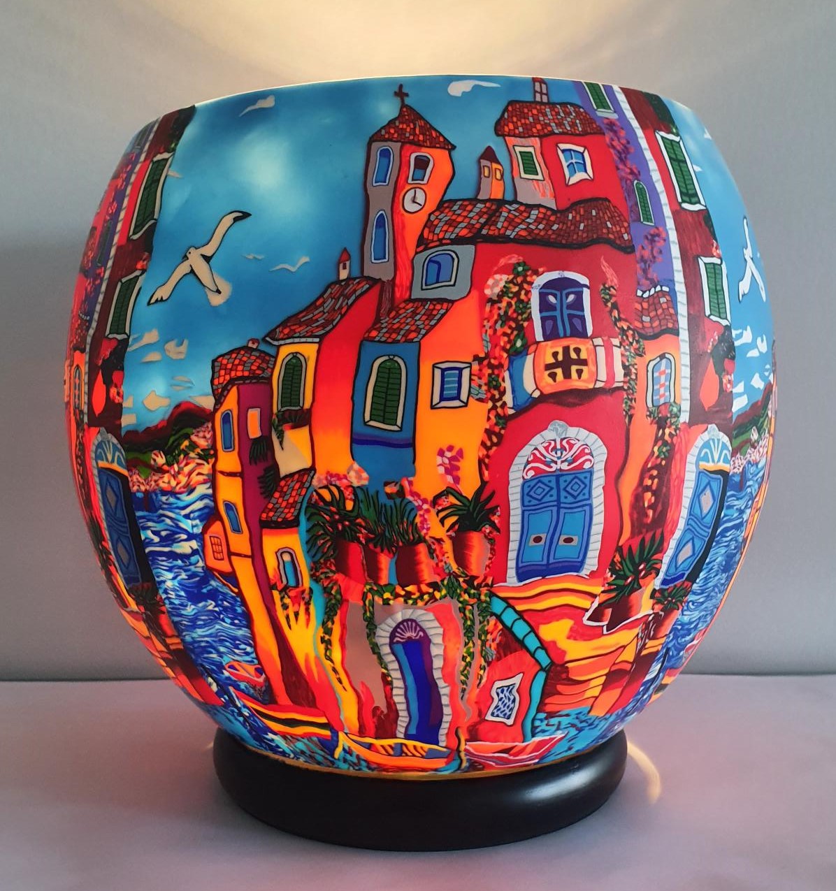 Thumbnail for 2944 Large Lamp 30cm and Bulb Seaside Town