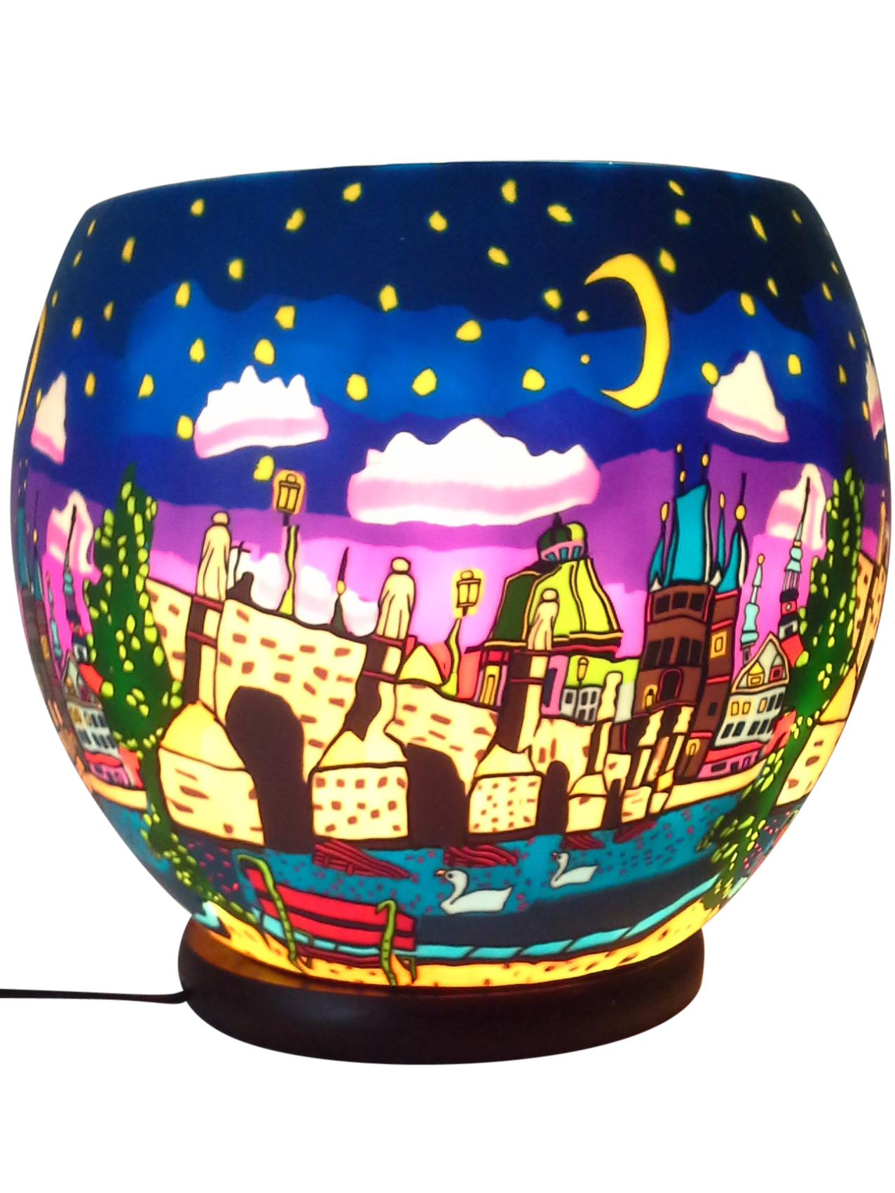 Thumbnail for 2913 Glowing Glass Lamp Prague