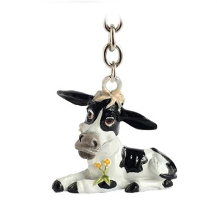 Image 1 for Key Ring Cow on Gift Card Perfect for all Lovers of animals Designed in the UK