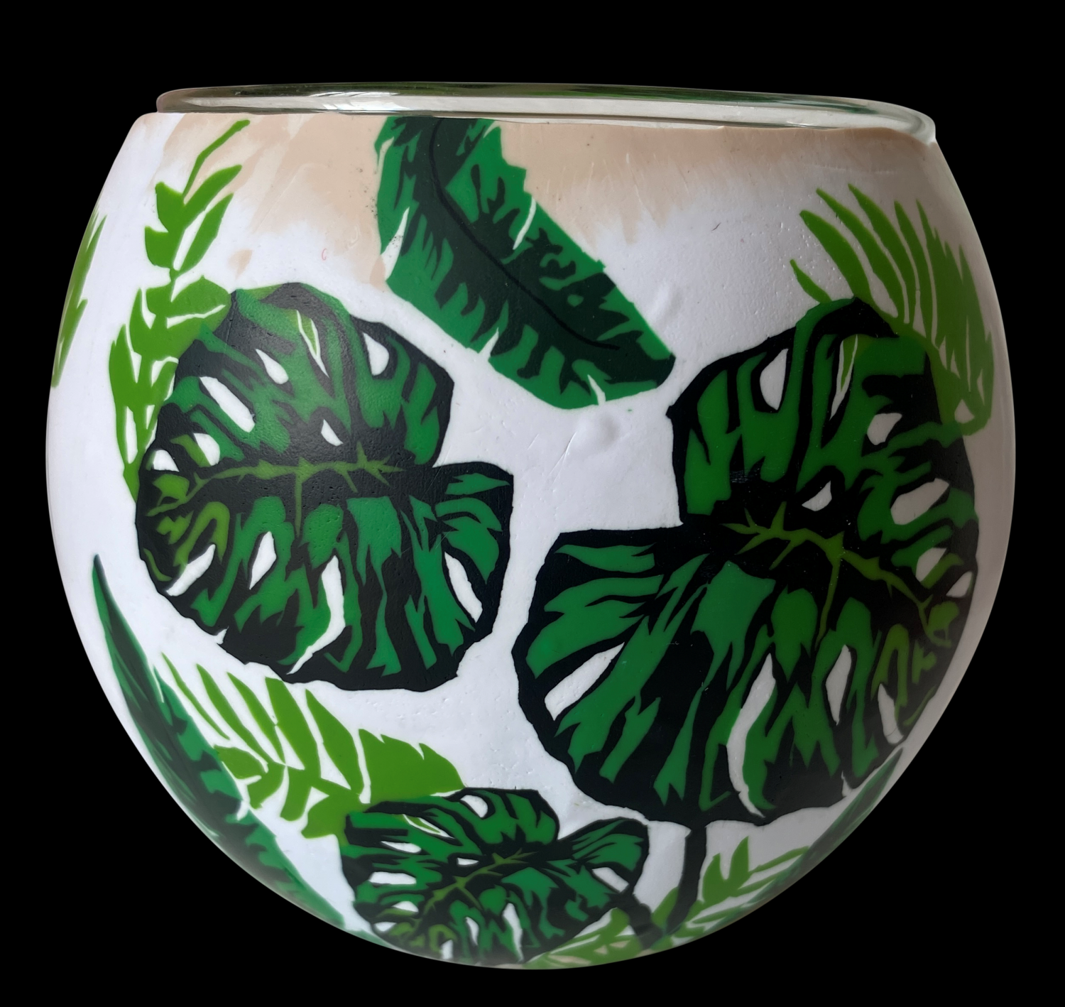 Thumbnail for A2022 01 Glowing Glass Candle Holder  Leaves