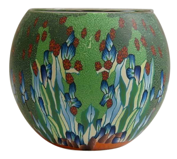 Thumbnail for A2654 Glowing Glass Van Goh's Irises Flowers