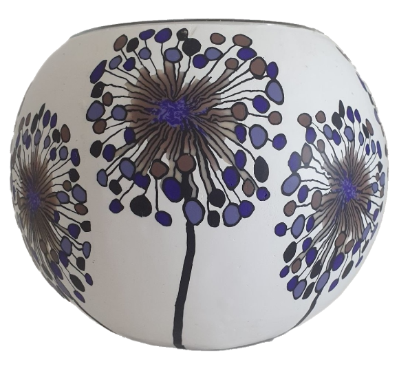 Thumbnail for A2661 Glowing Glass Candle Flowers