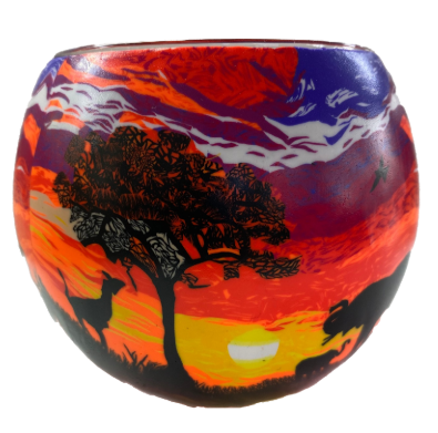 Thumbnail for A2828 Glowing Glass Sunset African