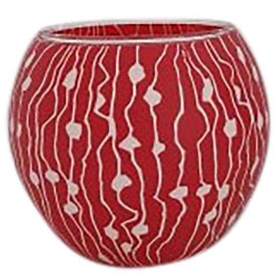 Image 1 for AD2906 Demo Glass with Hole Red Vines