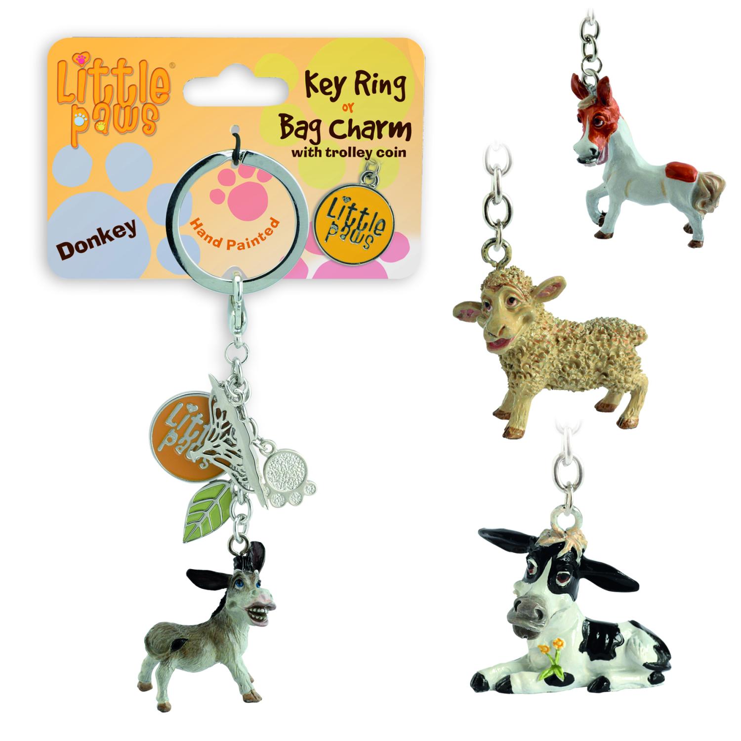 Image 2 for  Key Ring Donkey on Gift Card Designed in the UK
