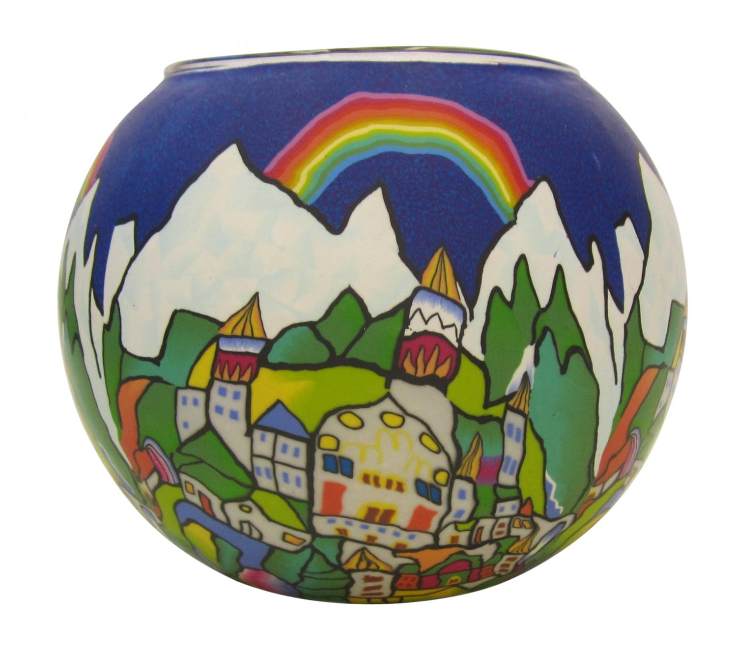 Thumbnail for GC2568 Glowing Glass Mountain Retreat 15cm