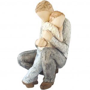 Thumbnail for 9612MTW  More Than Words  In Safe Hands  Gift Boxed figures of father and son, reveal the special relationships that both  sons have with their dads.