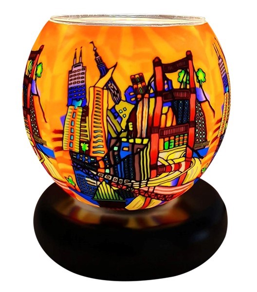 Thumbnail for AL2935 Glass Lamp Small San Franciso