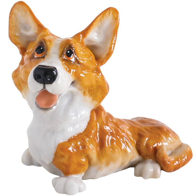 Image 1 for  Corgi Dog Figurine Collectable Little Paws 11.5cmH Benji our beloved furry friends. Gifted Boxed Designed and Created in the UK