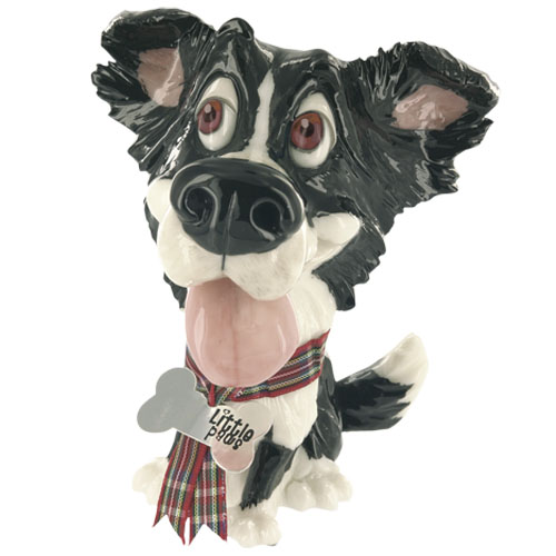 Image 1 for  Border Collie Dog Figurine Collectable Little Paws Gyp 13cmH our beloved furry friends Gift Boxed Designed and Created in the UK