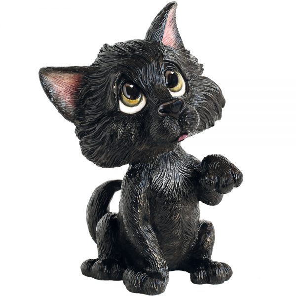 Image 1 for Cat Figurine Collectable Little Paws Lucky Black 15cm H our beloved furry friends. Gift Boxed Designed and Created in the UK