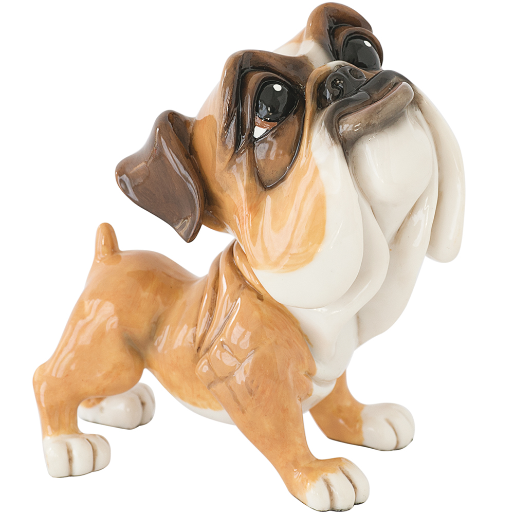 Image 1 for  Bulldog Dog Figurine Collectable Little Paws Mick 13cmH Our beloved furry friends. Designed and Created in the UK