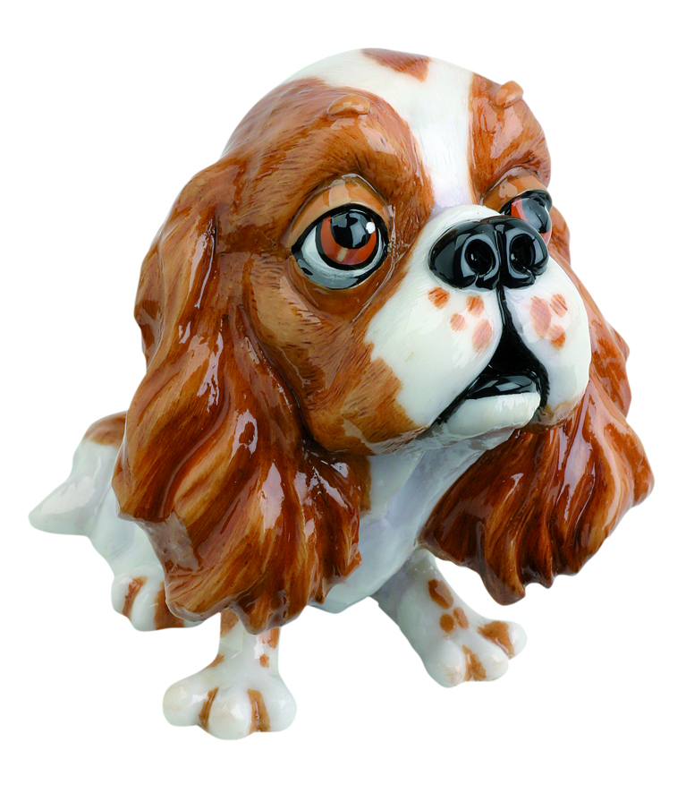 Image 1 for   Cavalier King Charles Dog Figurine Collectable Little Paws 11cm H Trudi our beloved furry friends. Designed and Created in the UK