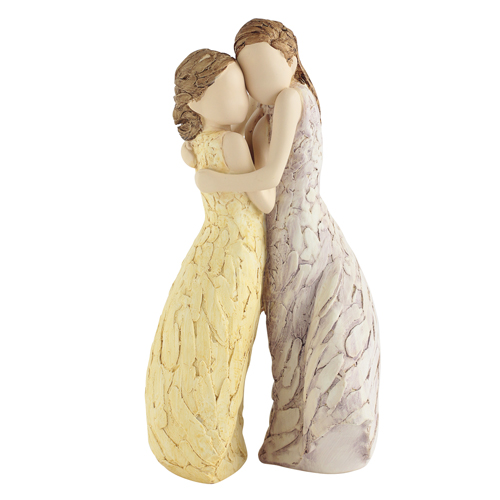 Image 1 for 958MTW  My Sister Family  Figurine More Than Words Gift Boxed 23.5cmH A stunning and expressive sentiment-based figurine Gift Boxed Designed and created in the UK