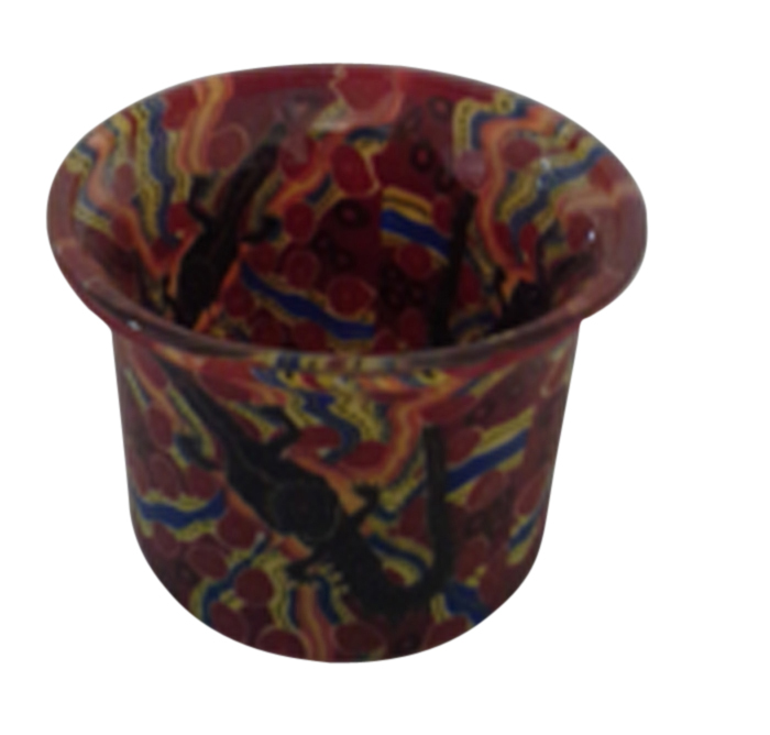 Thumbnail for Tealight Holder Glass Votive Croc Australian