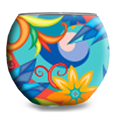 Thumbnail for AD2207 Demo Glass with Hole Bright Flowers