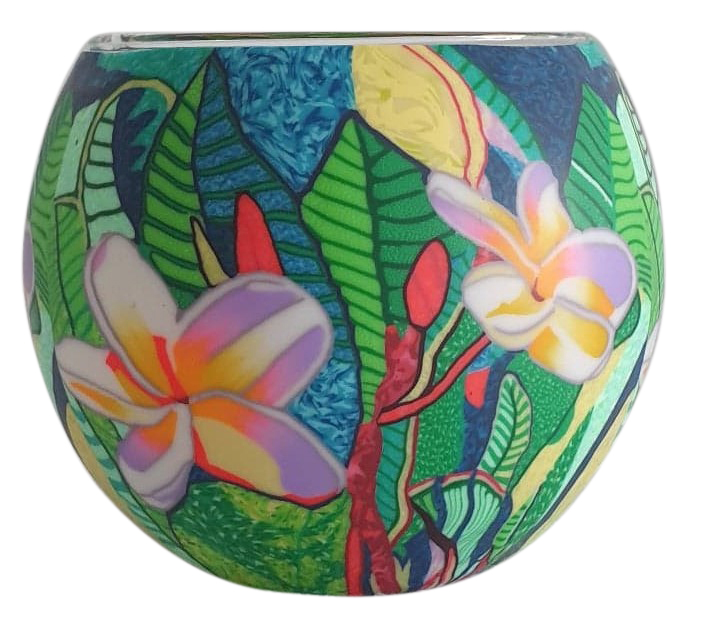 Thumbnail for A2922 Glowing Glass Frangipani Flowers