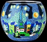 Image 1 for GCD2710 Demo Glass with Hole 15cm Paris at Night